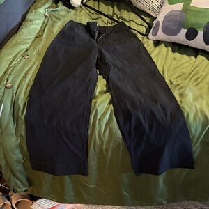 Anthropologie Black Colette Cropped Pants